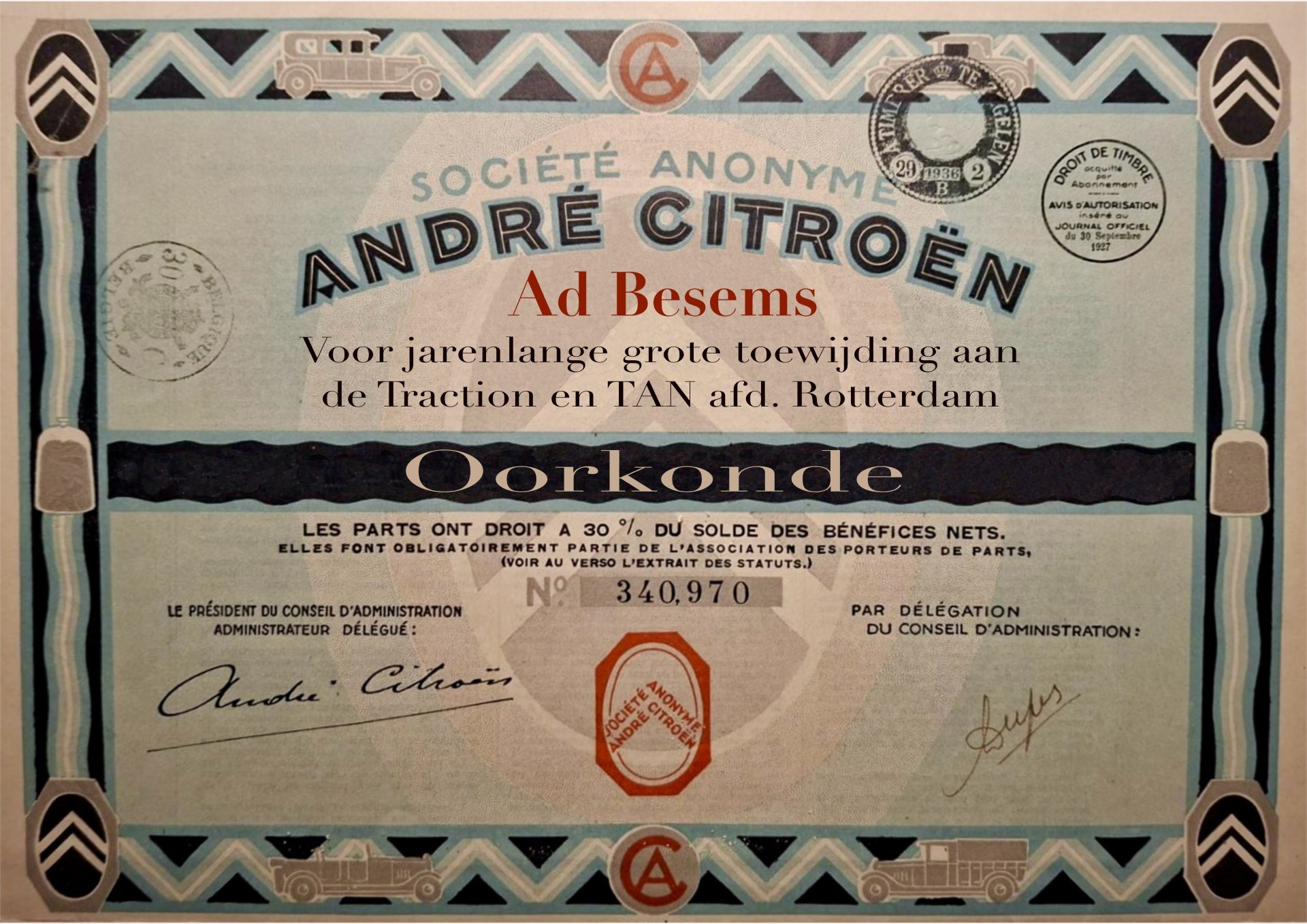 oorkonde ad besems